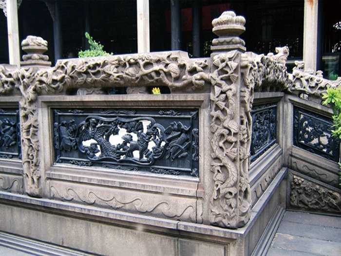 石雕栏杆是我国传统建筑常见的组成部分