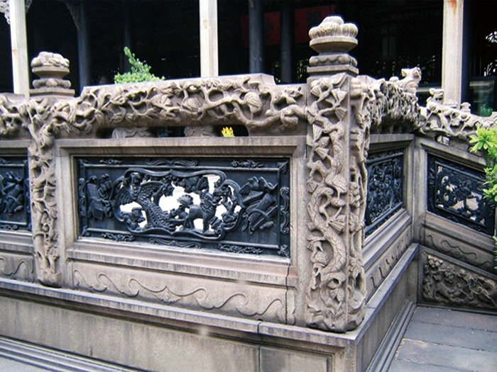石雕栏杆是我国传统建筑常见的组成部分