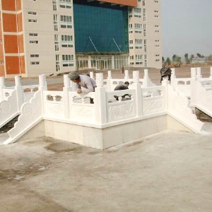 汉白玉升旗台01